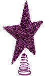 Sparkling Purple Christmas Tree Topper by Christmas Concepts®