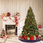 Sparkling Purple Christmas Tree Skirt