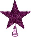 Sparkling Purple Christmas Tree Topper by Christmas Concepts®