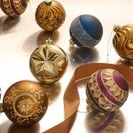 VALERY MADELYN Copper, Purple & Blue Christmas Tree Ornaments (Pack of 16)