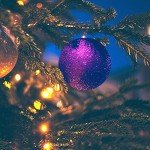 Purple Christmas Baubles (Set of 100)