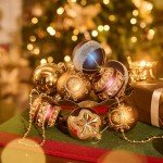 VALERY MADELYN Copper, Purple & Blue Christmas Tree Ornaments (Pack of 16)
