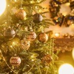 VALERY MADELYN Copper, Purple & Blue Christmas Tree Ornaments (Pack of 16)