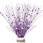 Purple Glitter Berry Stems for Christmas Decor