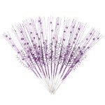 Purple Glitter Berry Stems for Christmas Decor