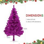 6ft Artificial Purple Christmas Tree