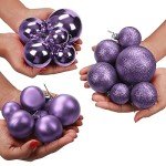 Elegant Purple Christmas Baubles (Pack of 50)