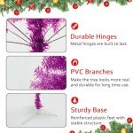 6ft Artificial Purple Christmas Tree