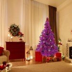 6ft Artificial Purple Christmas Tree