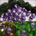 Elegant Purple Christmas Baubles (Pack of 50)