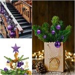 Elegant Purple Christmas Baubles (Pack of 50)