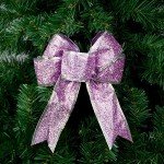Purple Glitter Christmas Ribbon for Crafts and Gifts