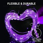 220 LED Purple Fairy Lights (25m)