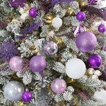 Shatterproof Purple Christmas Ornaments (Set of 87)