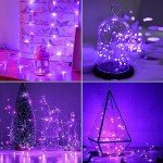 220 LED Purple Fairy Lights (25m)