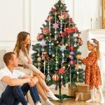 Purple Crystal Christmas Tree Decoration Set (26 Pieces)