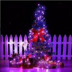 220 LED Purple Fairy Lights (25m)
