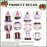 Purple Wooden Nutcracker Soldier (25cm)