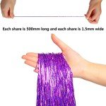 Purple Icicle Tinsel for Christmas Decor