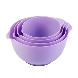 Purple Stackable Mixing Bowl Set (4 Pieces)