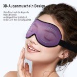Umisleep Purple 3D Eye Mask for Side Sleepers