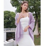 RIIQIICHY Lilac Pashmina Shawl