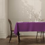 Extra Large Violet Purple Fabric Tablecloth 150x300cm