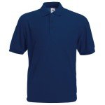 FRUIT OF THE LOOM Purple Men's Short Sleeve Polo Shirt