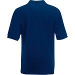 FRUIT OF THE LOOM Purple Men's Short Sleeve Polo Shirt
