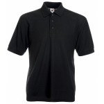 FRUIT OF THE LOOM Purple Men's Short Sleeve Polo Shirt