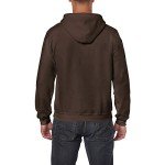 GILDAN Purple Heavy Blend Zip-Up Hoodie