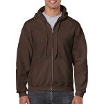 GILDAN Purple Heavy Blend Zip-Up Hoodie