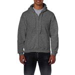 GILDAN Purple Heavy Blend Zip-Up Hoodie