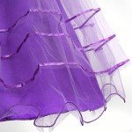 Purple Princess Dress with Flower Bow for Girls