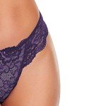 SHEKINI Purple Lace Bra and Thong Set