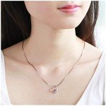 Amethyst Heart Pendant Necklace and Earrings Set