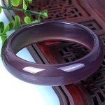 Purple Jadeite Bracelet with Box and Certificate