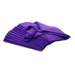 12-Pack Purple Microfiber Hair Drying Towels