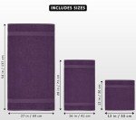 Plum 8-Piece Hotel Quality Towel Set