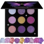 AROUSAR Bold Purple Eyeshadow Palette: Shimmer, Matte & Glitter