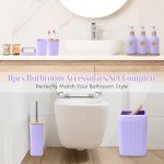 Light Purple 17 piece Bathroom Accessories Set