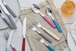 Purple 16-Piece Stainless Steel Cutlery Set