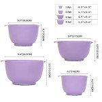 Purple Stackable Mixing Bowl Set (4 Pieces)