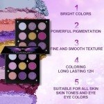 AROUSAR Bold Purple Eyeshadow Palette: Shimmer, Matte & Glitter