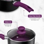 Purple Chef's Star 9-Piece Cookware Set