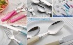 Purple 16-Piece Stainless Steel Cutlery Set