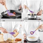 12-Piece Purple Silicone Kitchen Utensils Set
