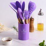 12-Piece Purple Silicone Kitchen Utensils Set