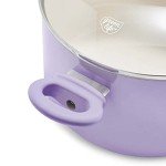 Purple Ceramic Nonstick 16-Piece Cookware Set