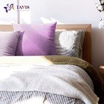 Set of 4 Purple Velvet Cushion Covers 45x45 cm